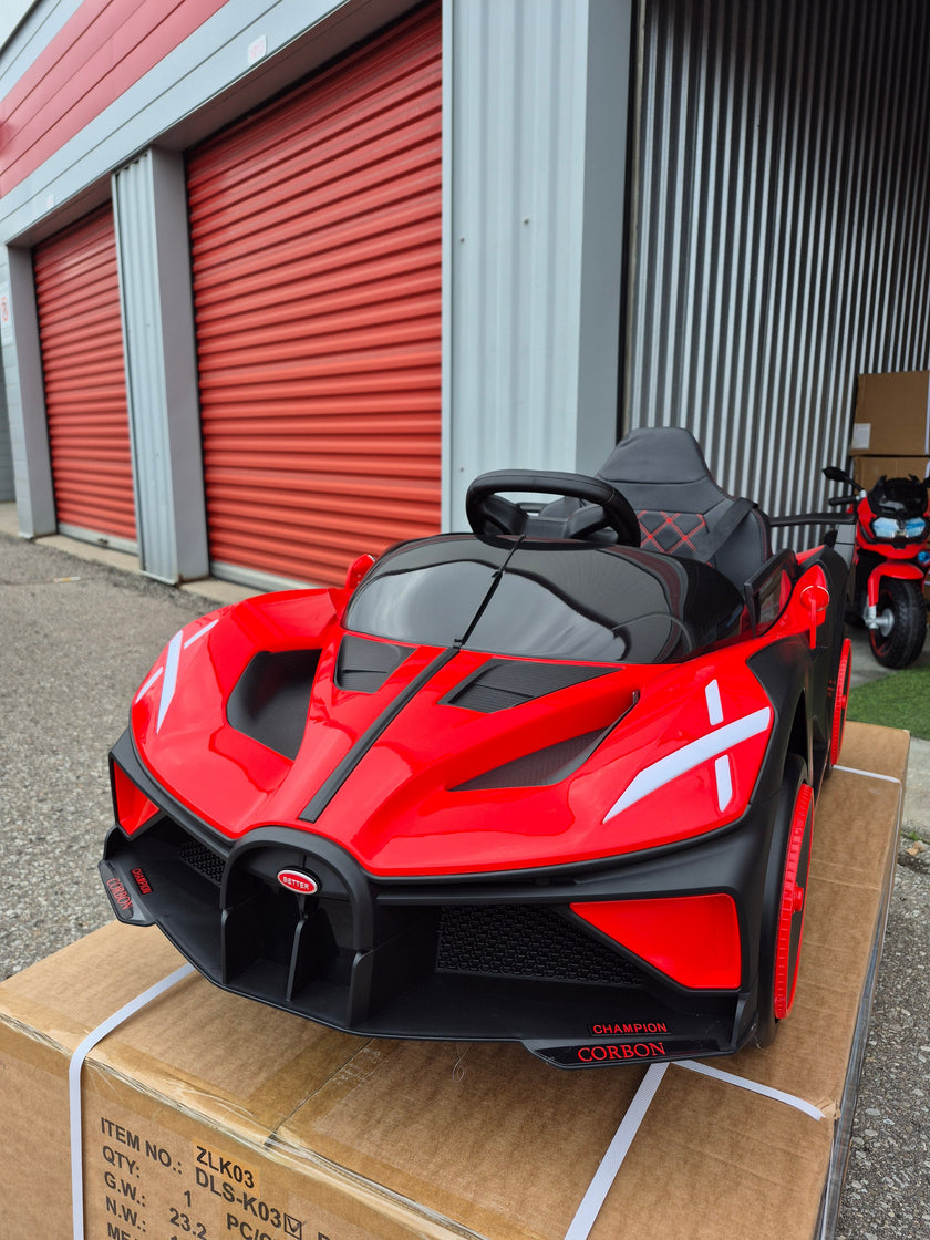 Voiture électrique pour enfant 2026 Bugatti Style 12V avec télécommande ET ROUES LUMINEUSES !