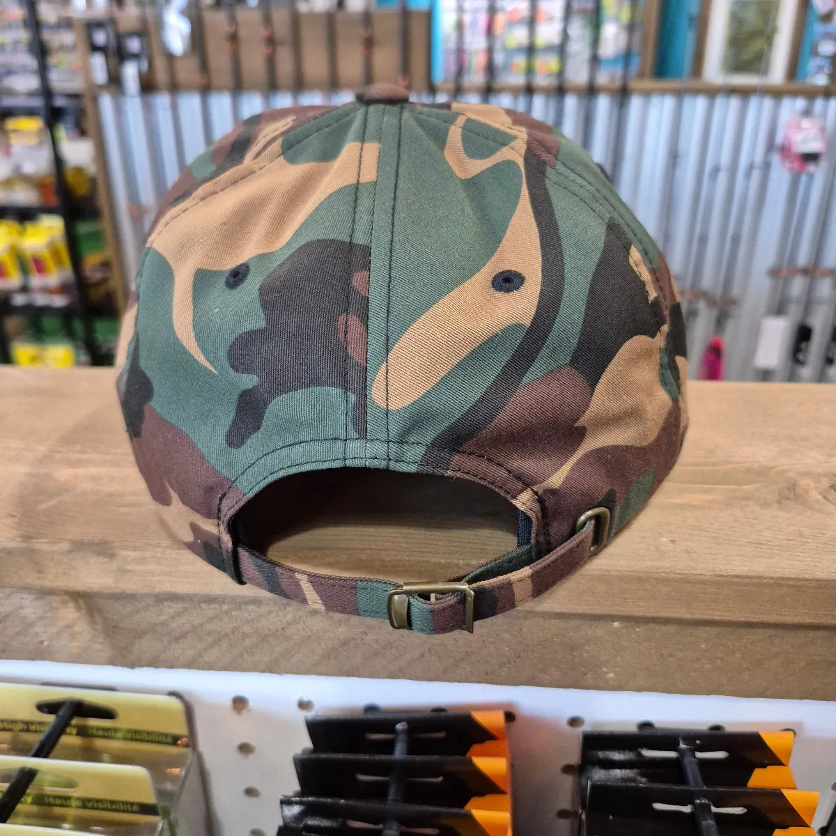 🍁Stony Tackle Classic Dad's Cap Adjustable Green Camo w/Tan/Green Logo
