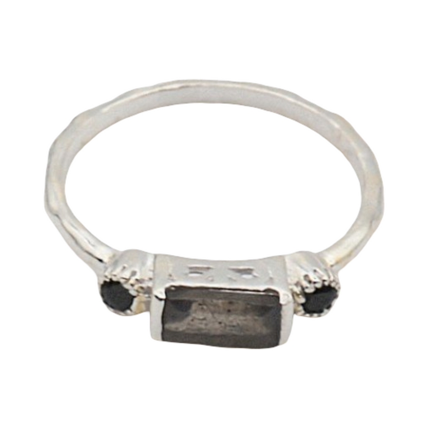 Ring - 925 Sterling Silver - Rectangle Shape