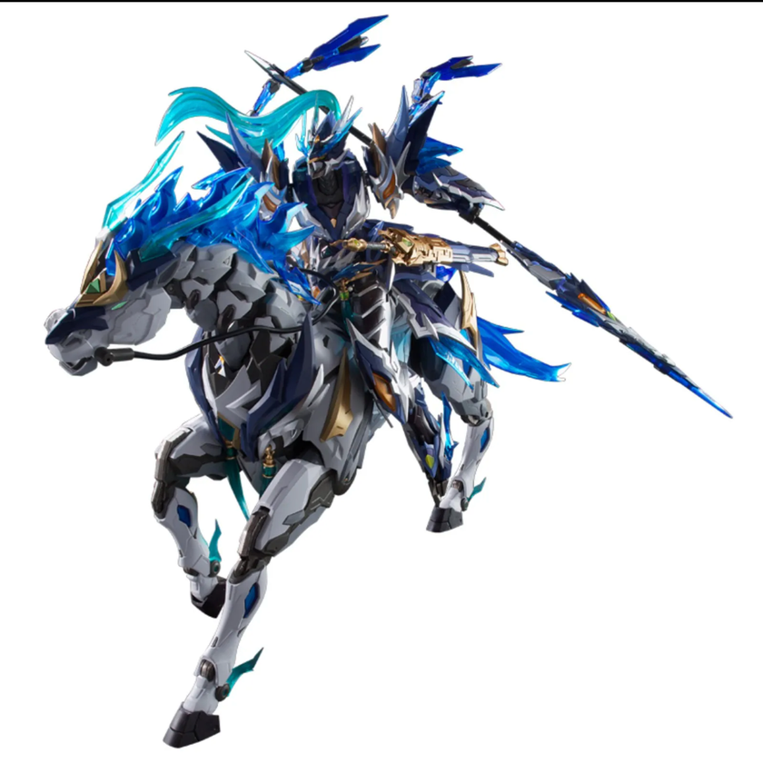 Motor Nuclear MNP-XH05 Zhao Yun & Magnolia White Dragon Horse Metal Frame Model Kit