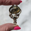 Labradorite & Smoky Quartz Pendant — One-of-a-Kind Sterling Silver Statement