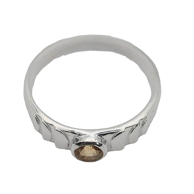 Ring - 925 Sterling Silver - Rond Gemstone