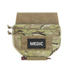 Drop down velcro utility pouch