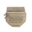 Drop down velcro utility pouch