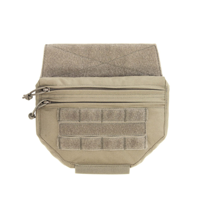 Drop down velcro utility pouch