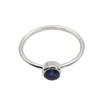 Ring - 925 Sterling Silver - Small Rond Gemstone