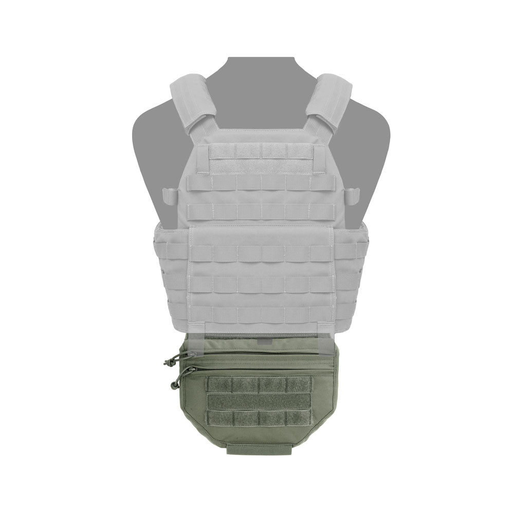 Drop down velcro utility pouch