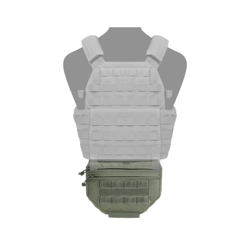 Drop down velcro utility pouch
