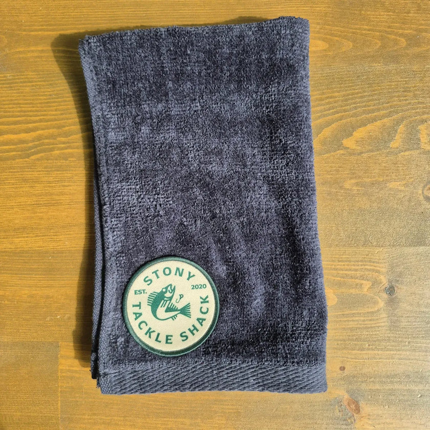 🍁Stony Tackle Fishing Hand Towel Black