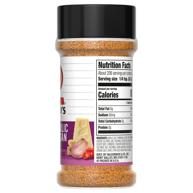 Lawry's Hot Garlic Parmesan Seasoning, 5oz