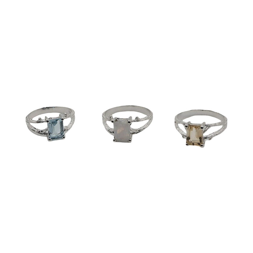 Ring - 925 Sterling Silver - Square Shape