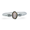 Ring - 925 Sterling Silver - Oval Small Gemstone