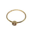 Ring - 925 Sterling Silver - Gold-Plated (1 micron) - Rond Gemstone