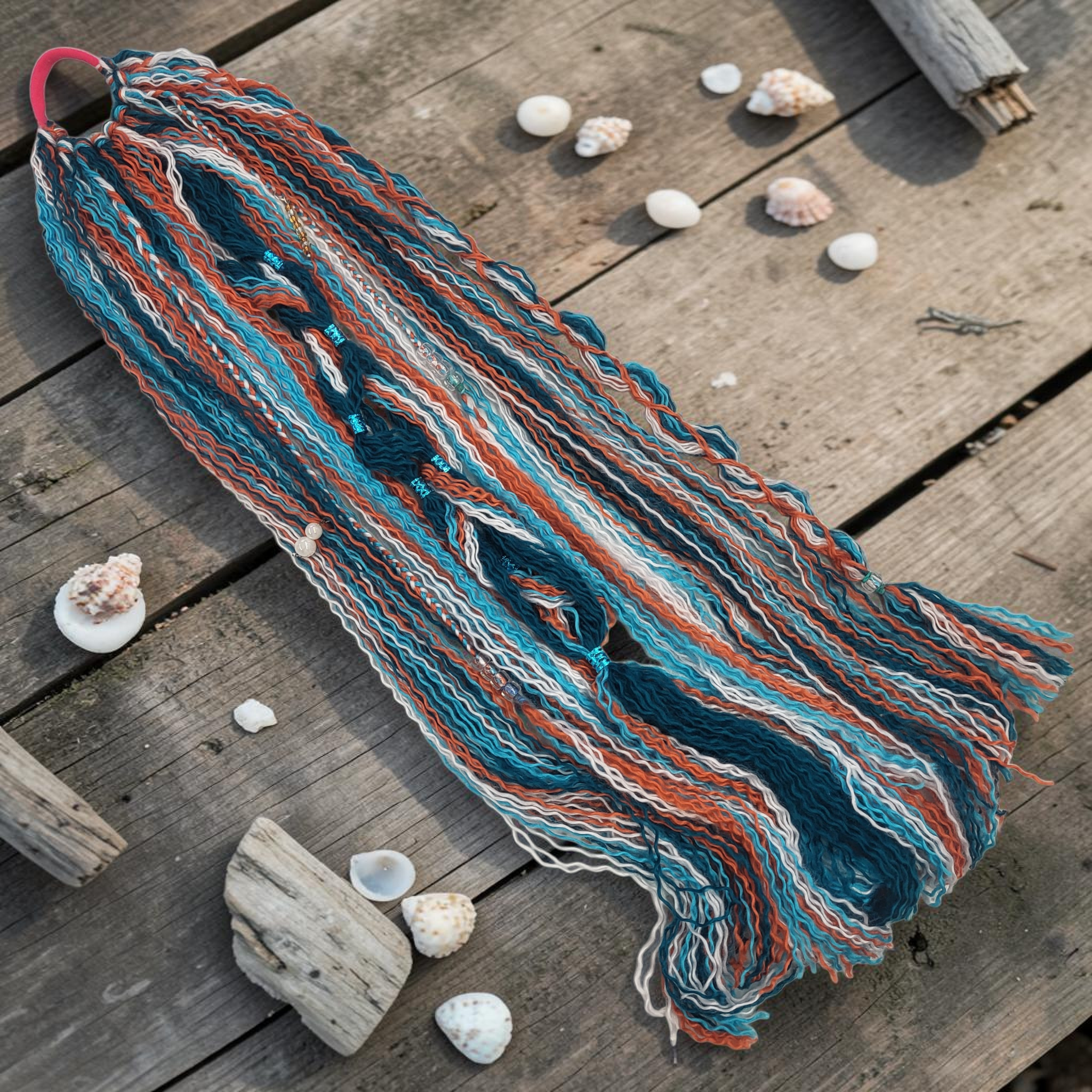 Mermaid Hair - Fun Festival Hair Extension Ties