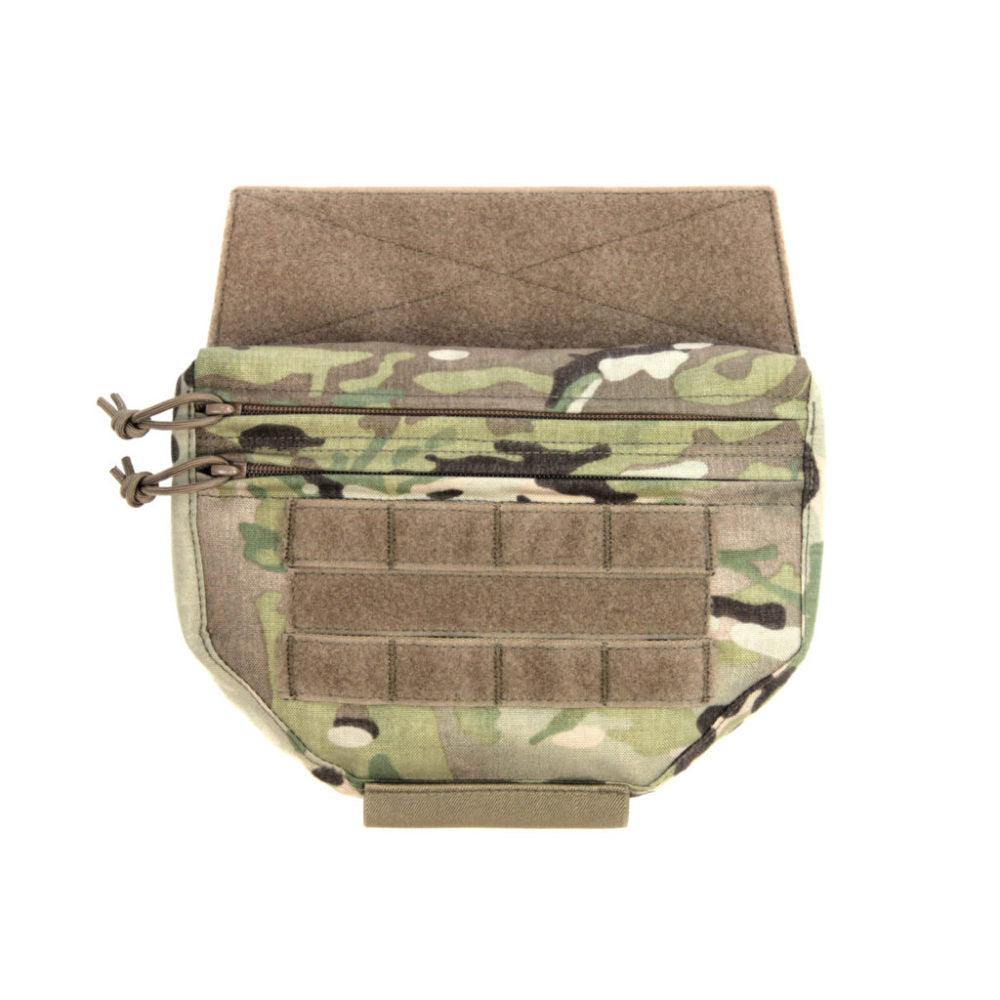 Drop down velcro utility pouch