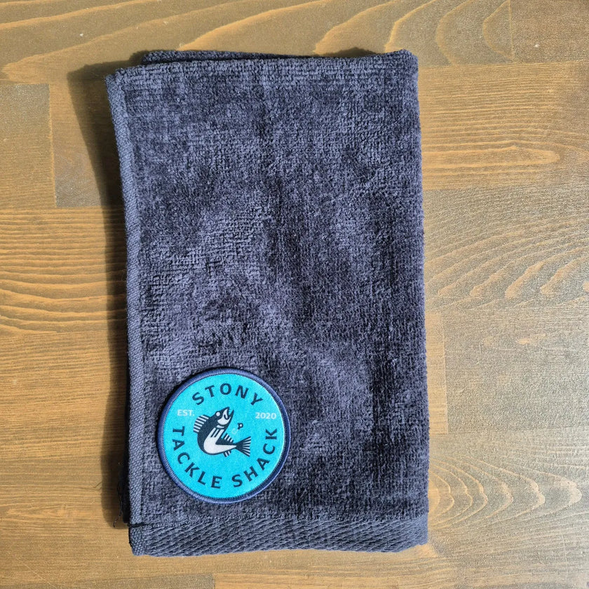 🍁Stony Tackle Fishing Hand Towel Black