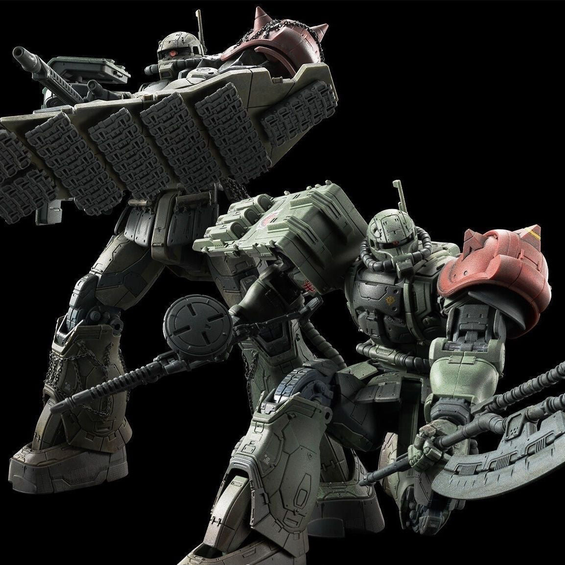 Premium Bandai HG 1/144 Zaku II F LeSean & Zaku II Unidentified LeSean (RFV)