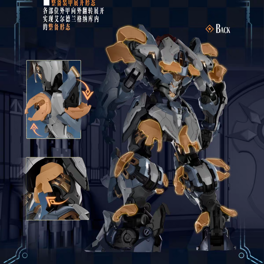 Yuyitang Alderland Legion Gladiator Type AL PAWN-I Metal Frame Model Kit