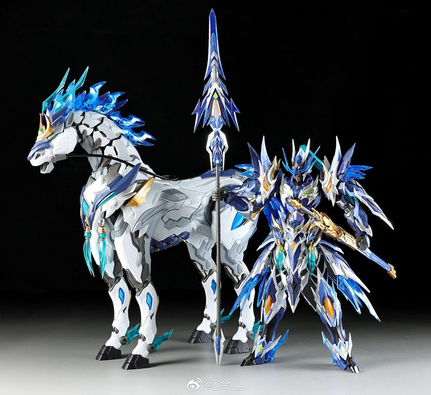 Motor Nuclear MNP-XH05 Zhao Yun & Magnolia White Dragon Horse Metal Frame Model Kit
