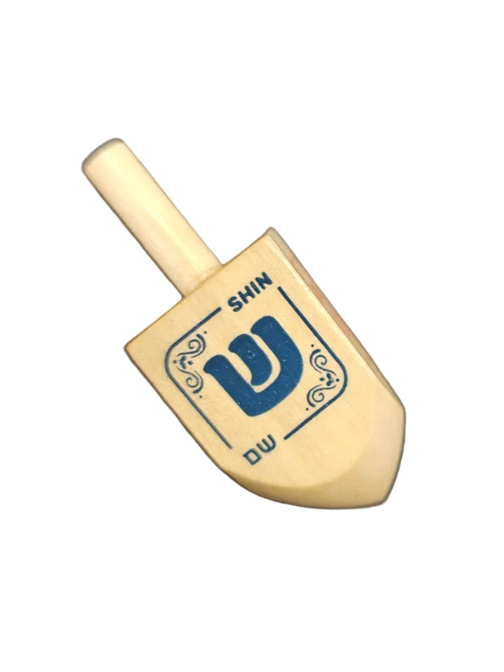 Dreidel - Wooden, Small Hebrew Letters