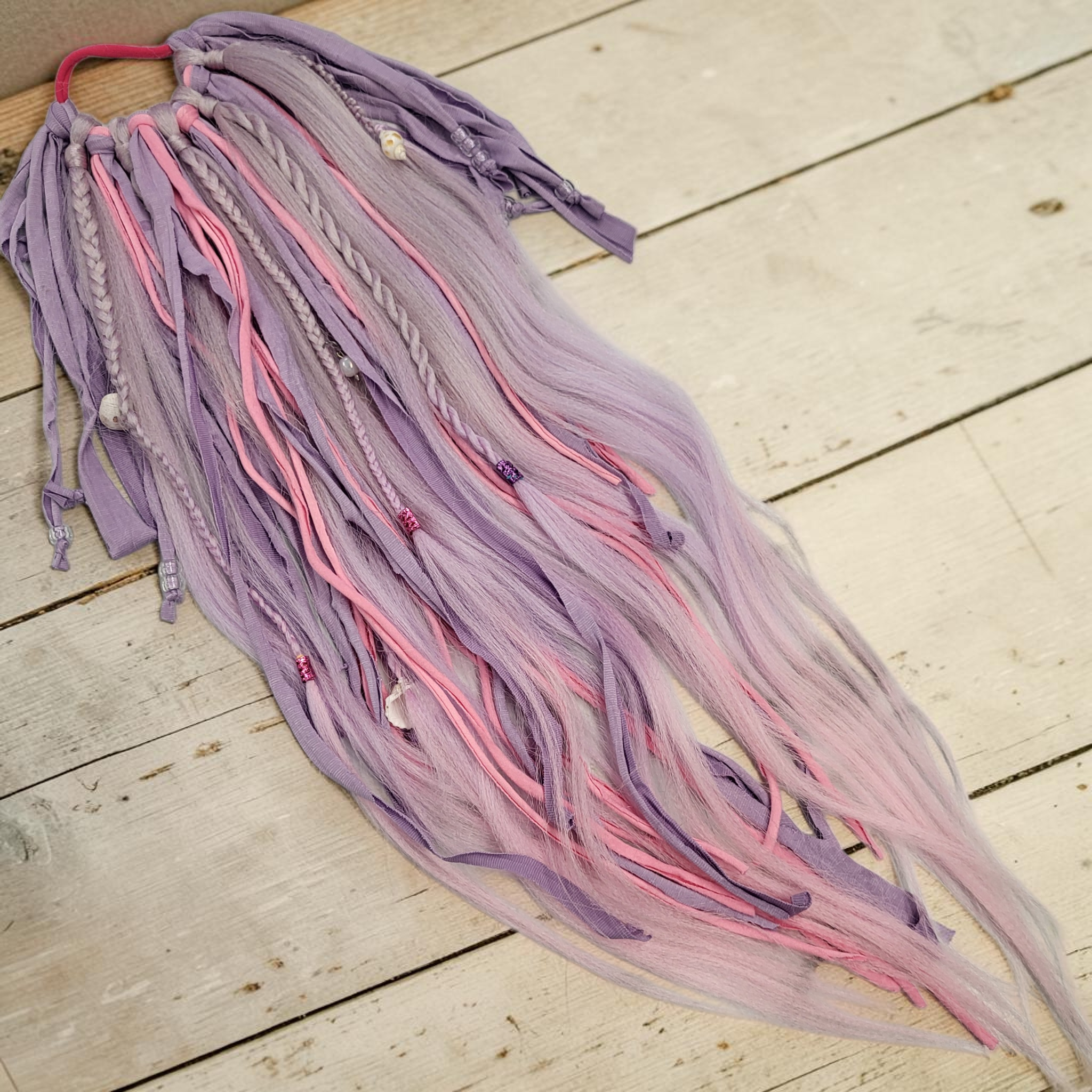 Mermaid Hair - Fun Festival Hair Extension Ties