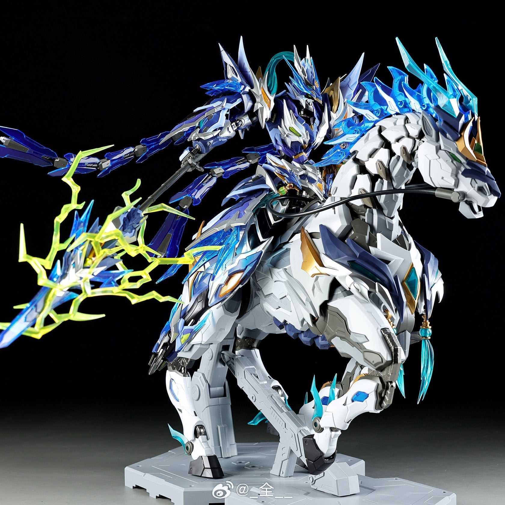 Motor Nuclear MNP-XH05 Zhao Yun & Magnolia White Dragon Horse Metal Frame Model Kit
