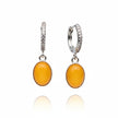 Honeylight Earrings | Sterling Silver Baltic Amber | Tears of the Sun