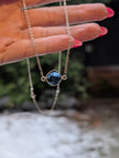 Deep Water — Sterling Silver Kyanite Necklace | Bezel Set Blue Kyanite Pendant