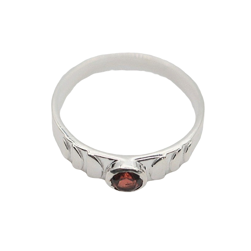 Ring - 925 Sterling Silver - Rond Gemstone