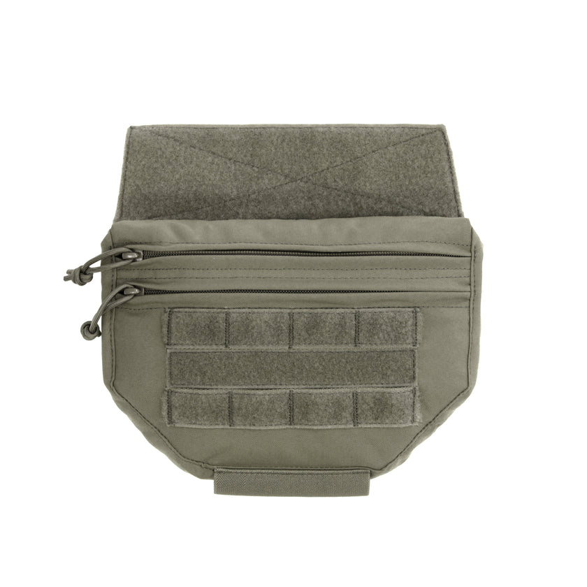 Drop down velcro utility pouch