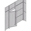 Standard-Duty Wire Mesh Partition Swing Door, 4' W x 7' H