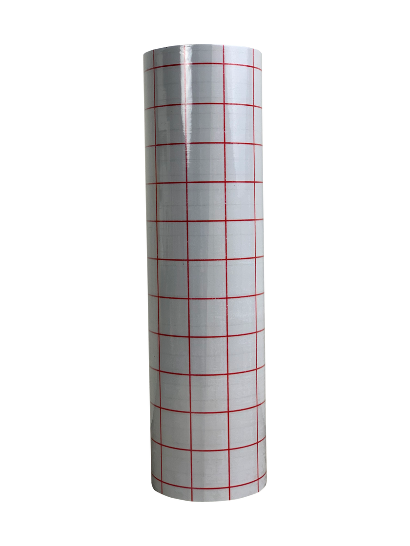 Craft Transfer Tape Red Grid.