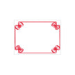 Carte plastifiée, blanc/rouge, 3