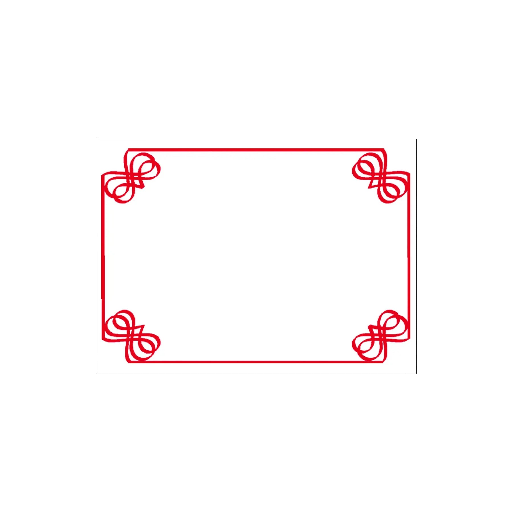 Carte plastifiée, blanc/rouge, 3