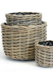 Round Basket Planters