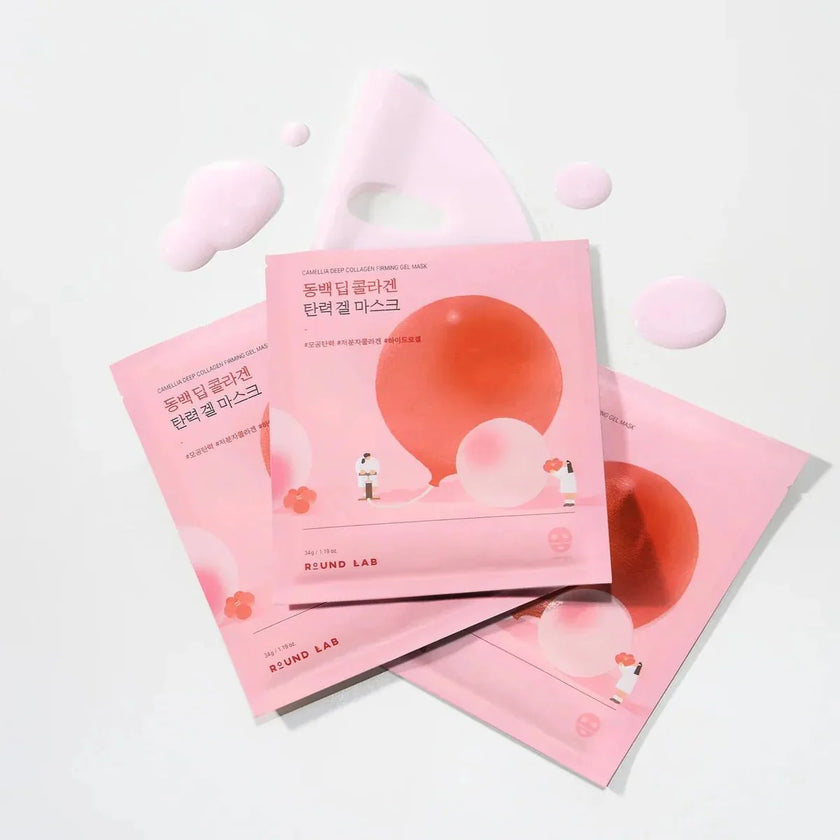 Round Lab Camellia Deep Collagen Firming Gel Mask 34ml