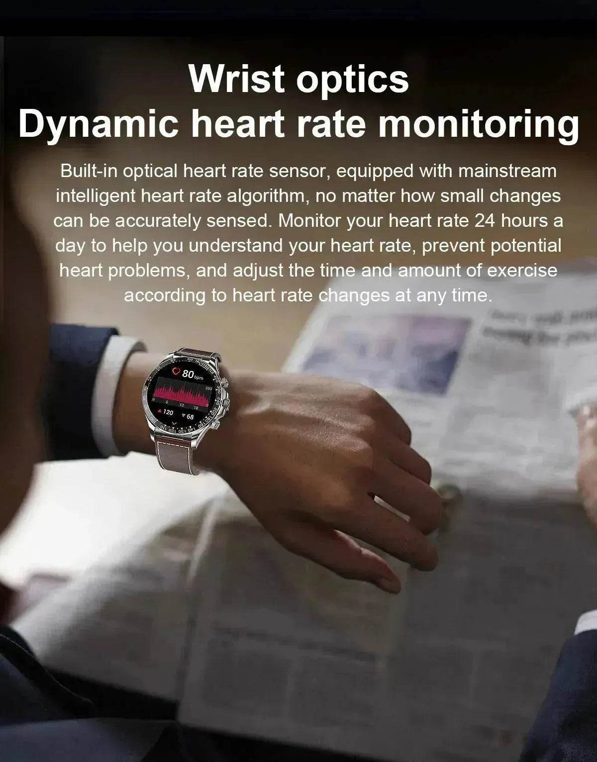 Round Screen Smart Watch EX108 Bluetooth Calling