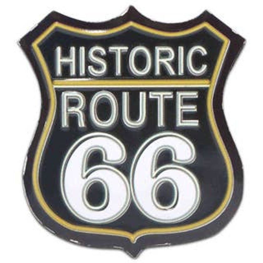 Route 66 Embossed Metal Magnet