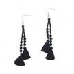 Double Tassel Crystal Drop Earring