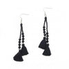 Double Tassel Crystal Drop Earring