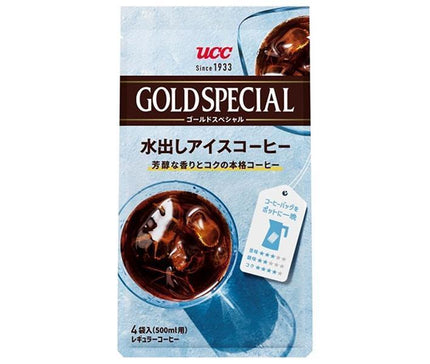 UCC Gold Special Coffee Bag Cold Brew Café glacé 4P x 12 Sacs 