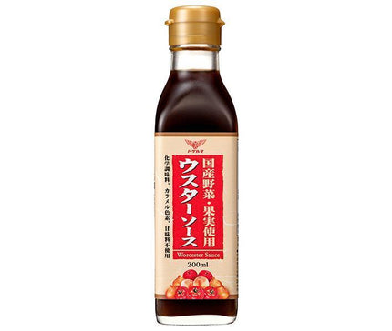 ハグルマ 国産野菜 果実使用ウスターソース 200ml瓶×12本入