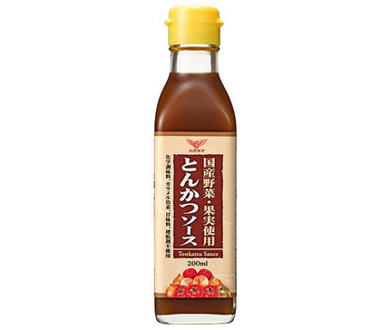 Haguruma Tonkatsu Sauce made with domestic vegetables and fruits 200ml bottle x 12 bottles