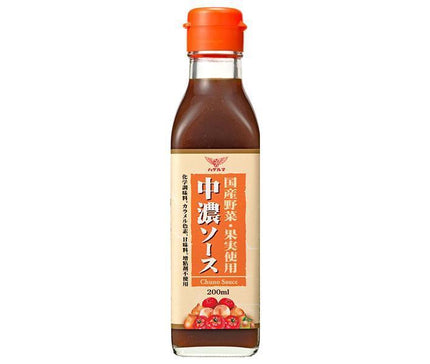 Haguruma JAS Special Grade Japanese Vegetable and Fruit Medium Thick Sauce 200ml Bottle x 12 Bottles
