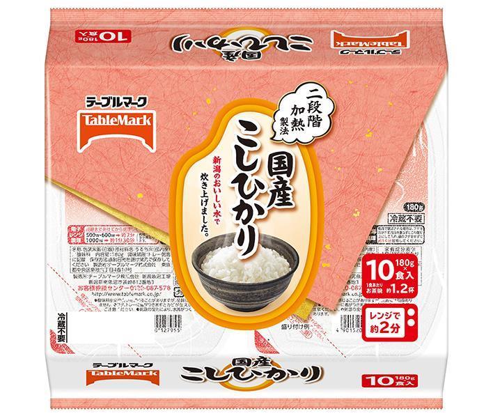 Table Mark Domestic Koshihikari 10 repas (180 g x 10 repas) x 4 pièces 