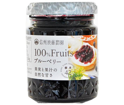 Sudo Jam Shinshu Sudo Farm 100% Fruit Blueberry 135g jar x 6 pieces [Shipped in Japan]