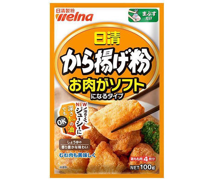 Nissin Welna Nissin Karaage Powder, the type that softens the meat, 100g x 12 bags [shipped in Japan]