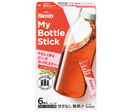 AGF Blendy My Bottle Stick Gently Fragrant Peach Rouge Tea (3.5g x 6 bottles) x 24 boxes 