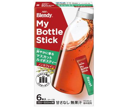 AGF Blendy My Bottle Stick Thé Muscat Rooibos au parfum rafraîchissant (3,2 g x 6 bouteilles) x 24 boîtes 