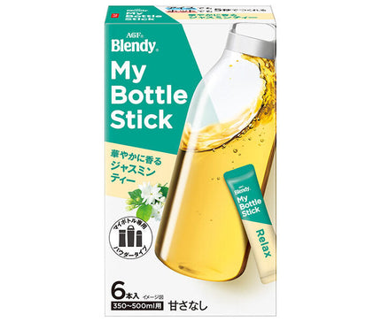 AGF Blendy My Bottle Stick Magnifique thé au jasmin parfumé (2,0 g x 6 bouteilles) x 24 boîtes 